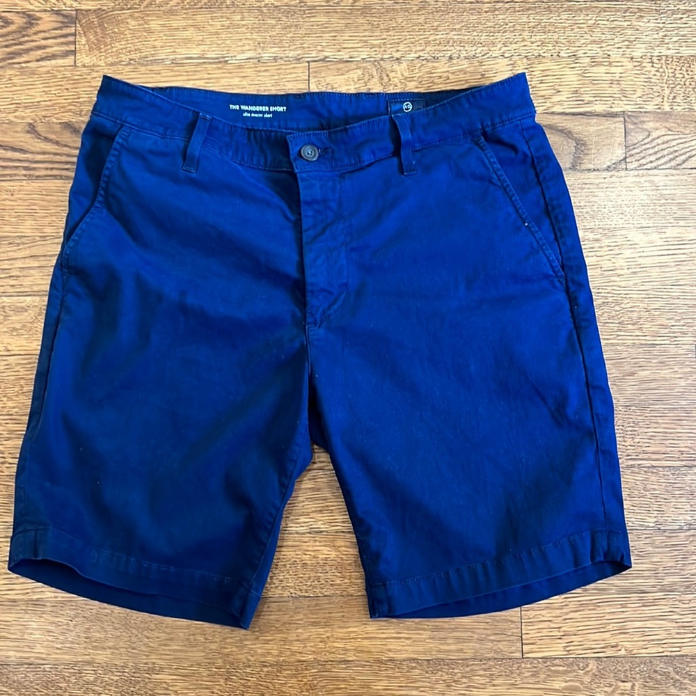 Navy AG men's shorts.